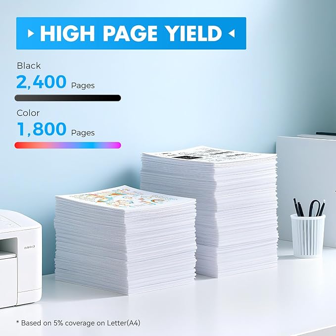 131A 131X High Yield Toner Cartridge 4-Pack Black Cyan Yellow Magenta Replacement for HP 131A CF210A CF211A CF212A CF213A Compatible for HP LaserJet Pro 200 color MFP M276nw M276n M251nw M251n Printer