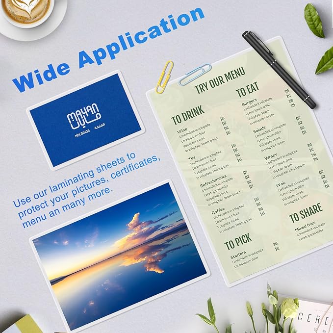 3000 Pack Laminating Sheets, 5Mil 9" x 11.5" Laminating Pouches，5Mil Clear Thermal Lamination Sheet Paper for Laminator, Holds 8.5 x 11 Inch Sheets