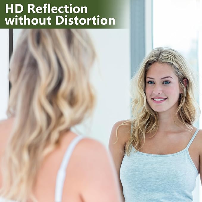 MELOMOIR 71"x32" Large Mirror Full Length, Oversized Floor Mirror Full Length for Bedroom Living Room Cloakroom Gym, Hanging Standing or Leaning Full Body Mirror with Stand, Black Aluminum Alloy Frame