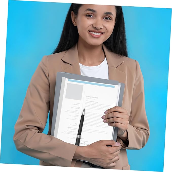 10Pcs Clear Report Covers with Slide Grip Binding Bars Multi-Function Plastic File Folders for Document Organization Anti-Splashing Surface and Portable Presentation Binders