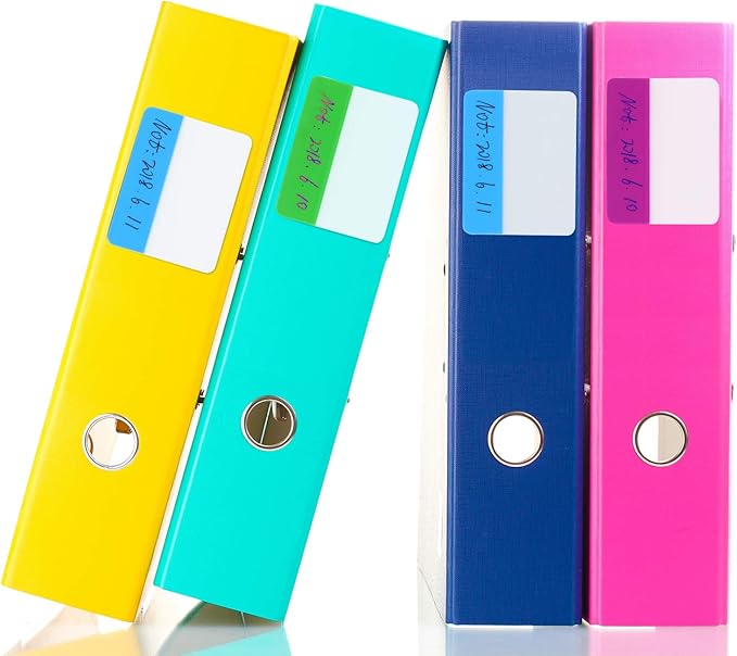 JOVITEC 400 Pieces 20 Sets Sticky Index Tabs 2 Inch Colored File Folder Tabs Flags Writable and Repositionable Labels for Pages or Book Markers, Reading Notes, Classify Files(400 Pieces,Style A)