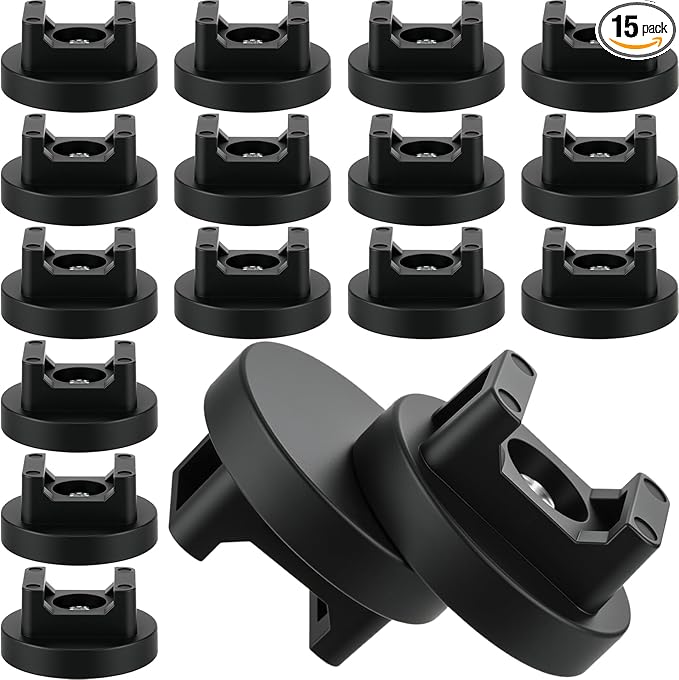 Yookeer Magnetic Zip Tie Mount Base Black Magnetic Cable Clips Wire Holder Multipurpose Cable Ties Management Base Electrical Supplies for Wire