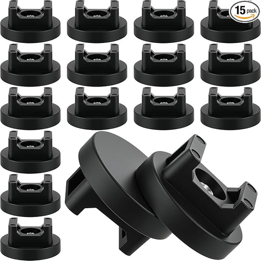 Yookeer Magnetic Zip Tie Mount Base Black Magnetic Cable Clips Wire Holder Multipurpose Cable Ties Management Base Electrical Supplies for Wire