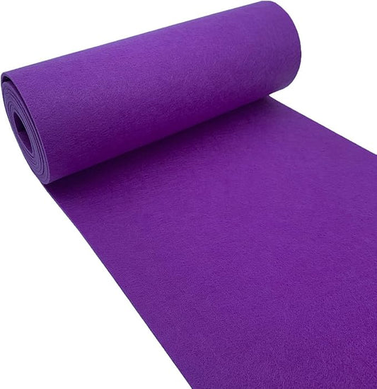 aufodara Felt Fabric 11.8 x 98.4 inch Craft Felt Fabric Roll, Felt 3mm Thick for Felt Table Mats DIY Arts & Crafts Patchwork Sewing Decorations (Purple)