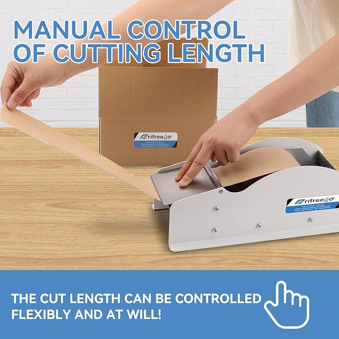 Water-Activated Tape Dispenser, Manual Width-Adjustable Kraft Gum Tape Dispenser for 0.98-3.54" Wide Tape, All-Body Steel Packing Tape Dispenser, Stable and Durable