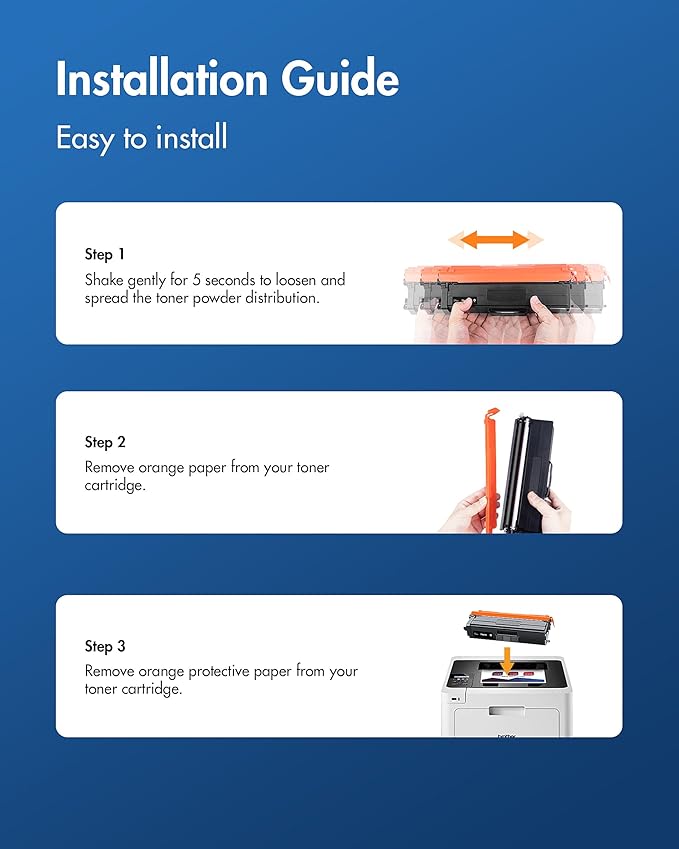 TN433 Toner Cartridge Set: MFC-L8900CDW Toner for Brother TN433 Toner Cartridge Set Works with Brother MFC-L8900CDW HL-L8360CDW HL-L8260CDW | TN-433 TN 433 for Brother TN433 4 Pack with TN433bk