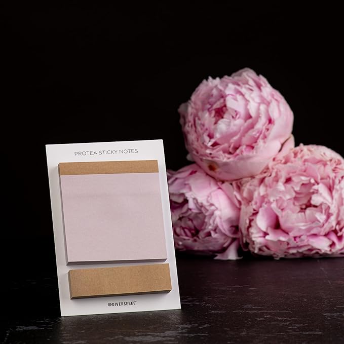 DiverseBee Pastel Sticky Notes Set, Cute Sticky Notes, Aesthetic Self-Stick Note Pads, Sticky Tabs, Page Flags, Planner Accessories, Journaling Office School Bible Study Supplies (Prothea)