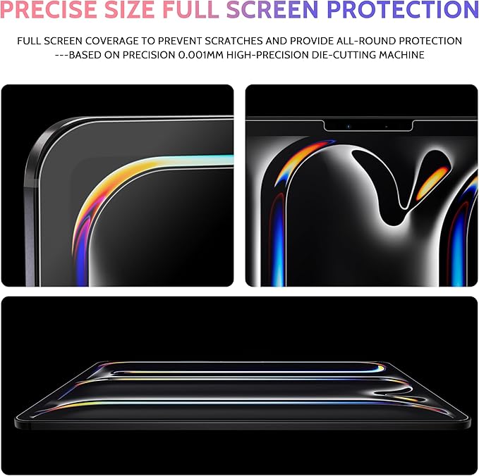 2 Pack Like Paper Screen Protector for iPad Air 13 Inch 2024/2025 (M2/M3, 6th/7th Gen), Matte Anti Glare PET Film/Blue Light Filter Eye Protection Cover/Drawing & Writing Feel Like on Paper