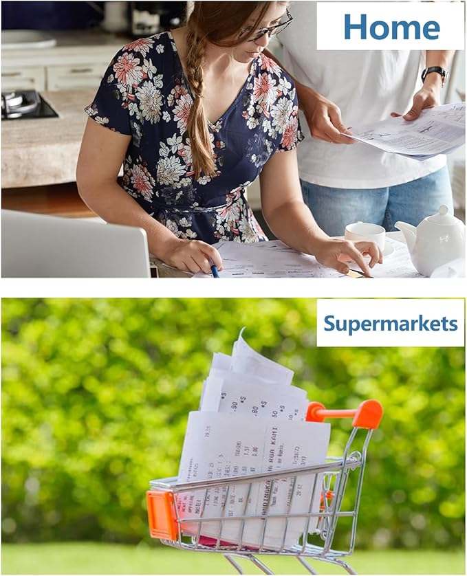 WEEMAY Compatible Calculator Ink Ribbon Replacement for IR-40T Black/Red Sharp EL-1750V EL-1801V, Canon P23-DHV CP13 MP-12D, Casio HR-100TM HR-170RC, Individually Sealed, 12 Pack