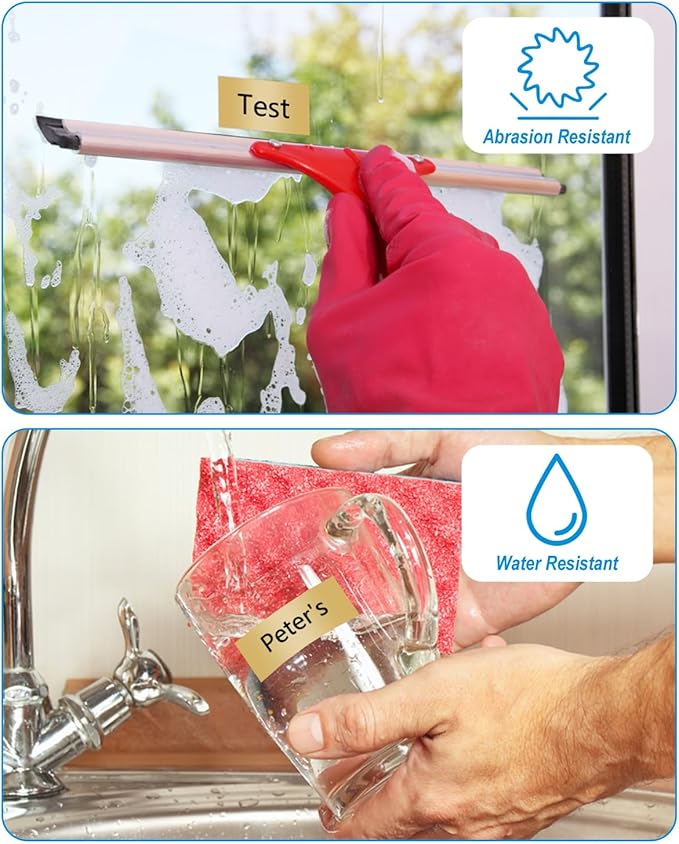 Weemay 3 Pack TZe851 24mm Black on Gold Laminated Label Tape Compatible with Brother Label Maker Tape TZe-851 TZe 851 TZ-851 TZ851 for PTouch PT-E500 PT-D600 PT-P750W PT-P900W Printer, 1 in x 26.2 ft