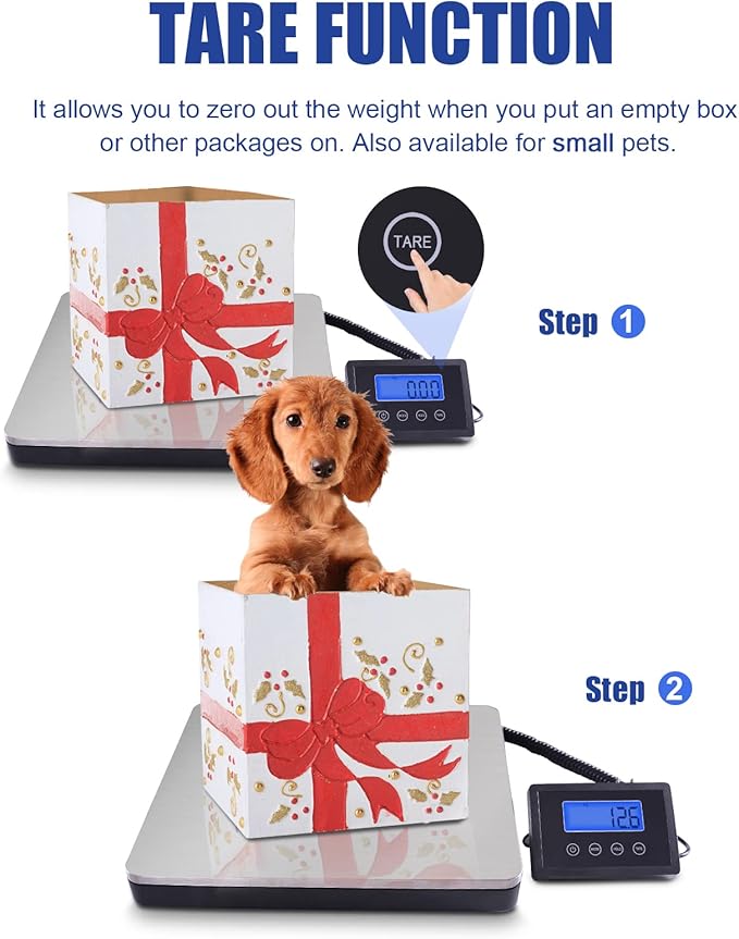 Fuzion Shipping Scale for Packages Small Business - 440lb x 0.1lb Digital Postal Scale for Packages, Shipping Package Scale, Postage Scale, Postal Scale, Luggage Scale