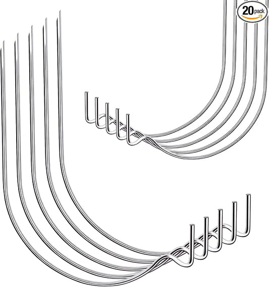 20pcs Super Hook Picture Hangers and Office Pack, Drywall Hooks for Hanging Pictures, Wall Hooks, Picture Hangers, Picture Hanging Kit，Hang Art, Clock, Shelves, Mirrors