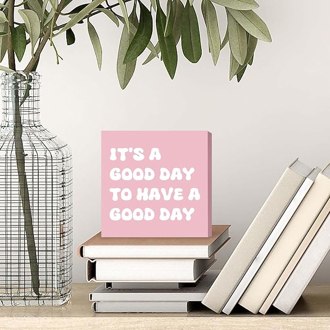 Pink Desk Decorations for Women Office Pink Gifts for Women Office Supplies for Desk Positive Decor Cute Accessories Motivational Gifts for Coworker Friends Female