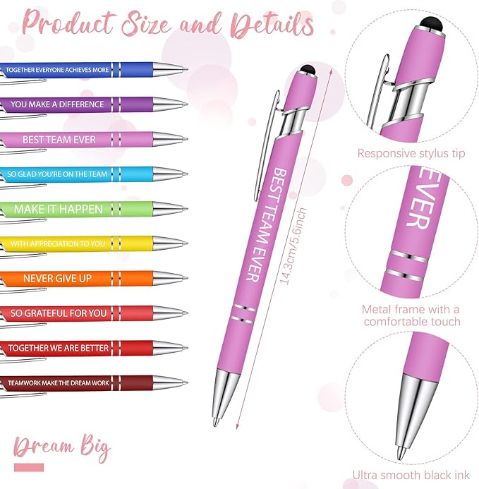 Geyee 24 Pcs Employee Sticky Notes with Funny Pens Fun Notepads for Adults Coworkers Nurse 3 x 4 Inch to Do List Notepads with Sayings Pen for Lab Week Gifts Teacher Office Supplies