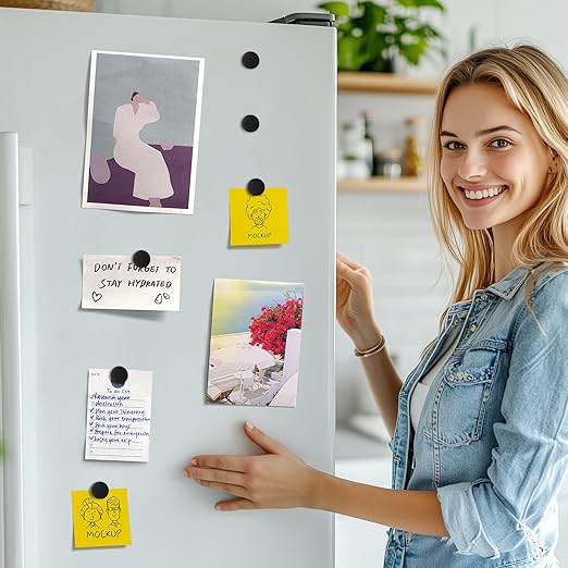 175 Pcs Round Magnets with Adhesive Backing, Magnetic Tape, Magnet Strips, Flexible Self Adhesive Magnets for Crafts, Magnetic Strips Small Sticky Magnetic Dots for Hanging & Organizing Light Objects