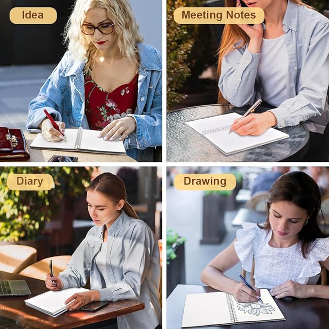 Pointless Notes from Boring Meetings Funny Blue Golden Spiral Notebook, Humorous Office Gifts, Gag Gifts for Coworkers, Funny Office Sarcastic Gifts for Coworkers,Team Members, Employees