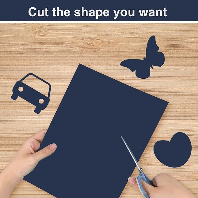 OcePor 100 Sheets Navy Blue Cardstock Paper, Colored Printer Paper 8.5 x 11, Thick Construction for Cards Making, Scrapbook，Office Printing, Invitations, Certificates，DIY Crafting 92 lb/250gsm