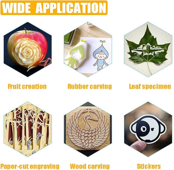 Jneoace Exacto Knife Precision Carving Craft Hobby Knife Kit with 40 PCS Exacto Blades for DIY Art Work Cutting, Hobby, Scrapbooking, Stencil