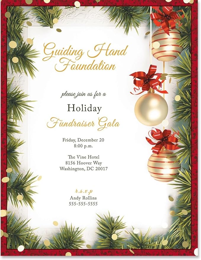 PaperDirect Ornament Trio Holiday Christmas Winter Theme Stationery, Border Paper, Letterhead 8.5 x 11, 100 sheets, Elegant Premium Writing Paper, Decorative Printer Paper