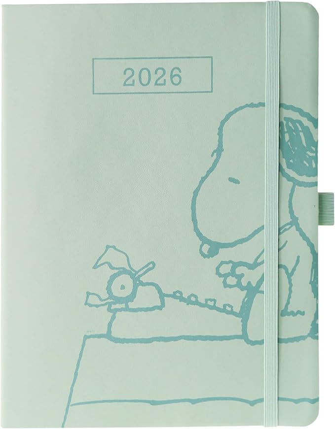 Graphique 2026 Apollo Business Planner | 18 Month Organizer, July 2025 - Dec. 2026 | Weekly & Monthly Spreads | To-Do List & Note Pages | Pen Loop | Vegan Leather | Sage Peanuts Typewriter | 6” x 8”