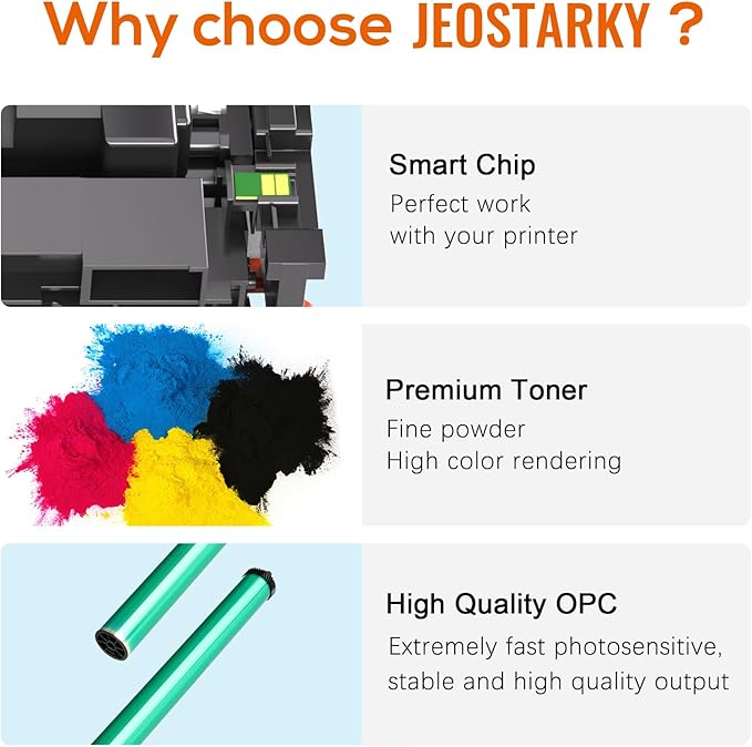 414a Toner Cartridges 4 Pack Replacement for HP 414a Toner 414X W2020a Compatible with HP Color Laserjet Pro MFP M479fdw M479fdn M454dw M454dn M480f Printer