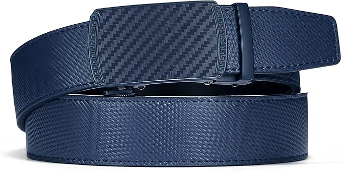 CHAOREN Mens Belt Leather Ratchet Belt - Customizable Fit, Effortless Style (35mm)
