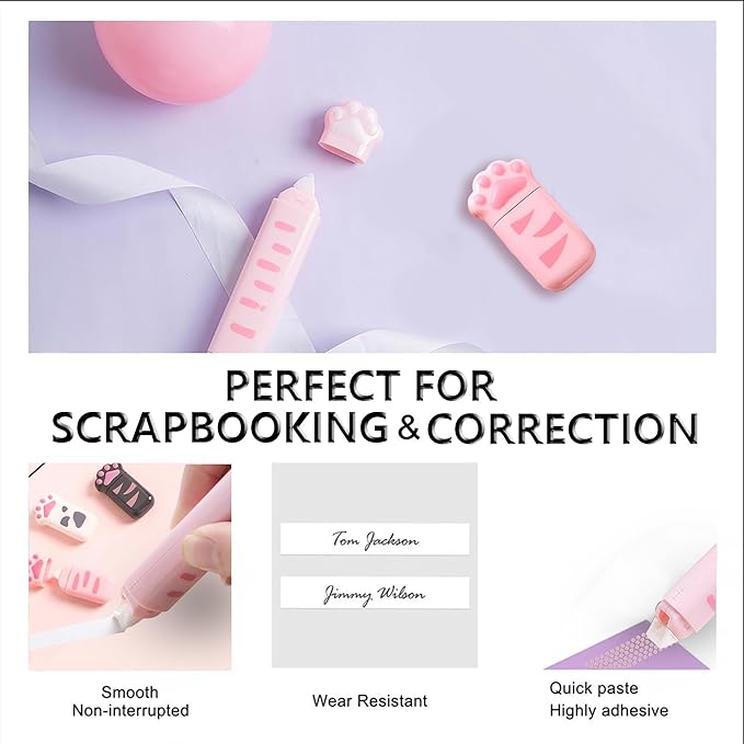 9Pcs Cute School Supplies, Cute Stationery,Includs Pencil Sharpener,Eraser, Correction Tape,Sticky Notes, Ruler, Scissors,Utility Knife, for Cute Office Supplies