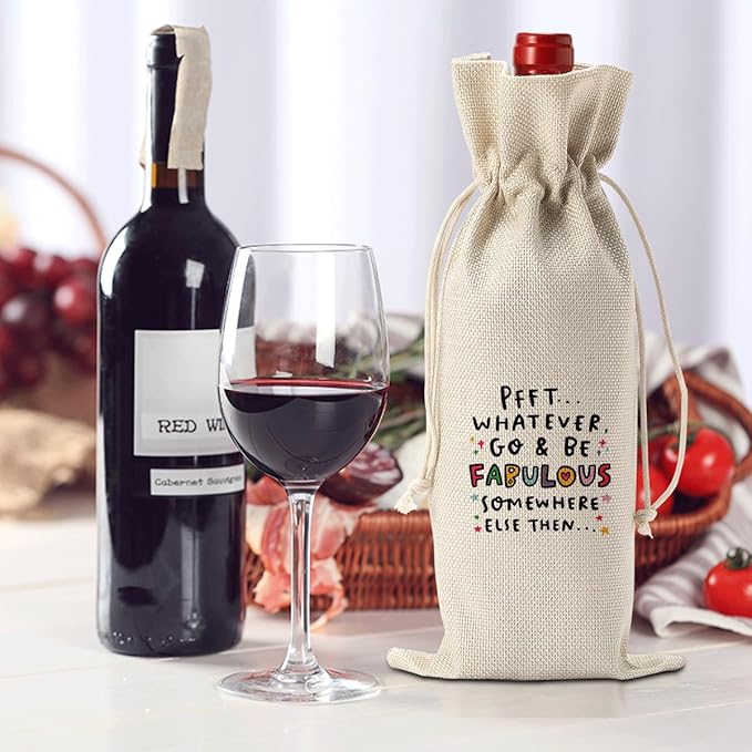 Funny New Chapter Wine Bag New Beginnings Gifts for Women Men Farewell Gifts for Friends Going Away Gifts for Coworkers Women Men Moving Away Gifts for Friends Retirement Gifts