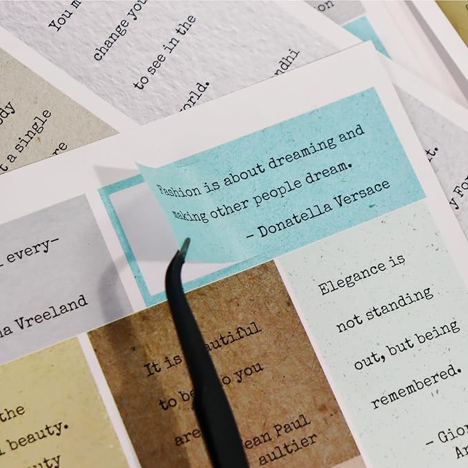 Scrapbook Supplies - 24 Sheets 246 Pcs Word Quote Stickers, Junk Journal Supplies for Scrapbooking, Bullet Journal, DIY Craft Card Making