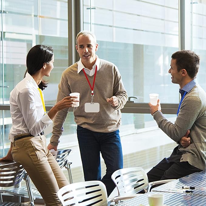 Blue Lanyards Bulk 50 packs Lanyards for ID Badges,Lanyards with Swivel Hook Clips for Name Tag Lanyard ID Holder