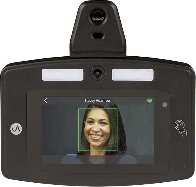 uAttend Touch-Free Voice Control and Facial Recognition Time Clock with Temperature Reader (DR2500)