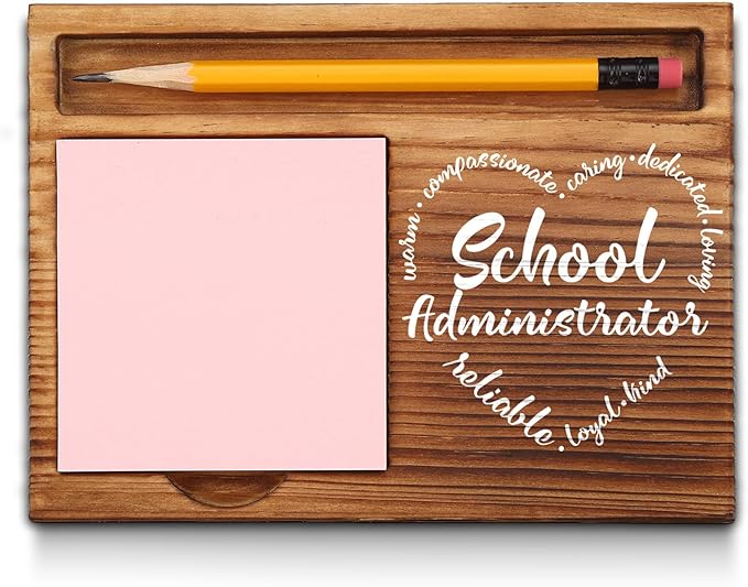 School Administrator Gifts, School Administrator Appreciation Gifts, Thank You School Administrator Gifts, School Administrator Office Decor, School Admin Desk Self-Stick Note Pad Holders GSH8