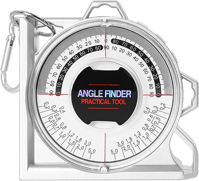 Angle Finder Inclinometer Protractor Magnetic Angle Finder Angle Measuring Tool Tilt Level Meter Slope Locator Angle Measurement Engineering Clinometer Angle Meter Gauge for Household Industrial Use