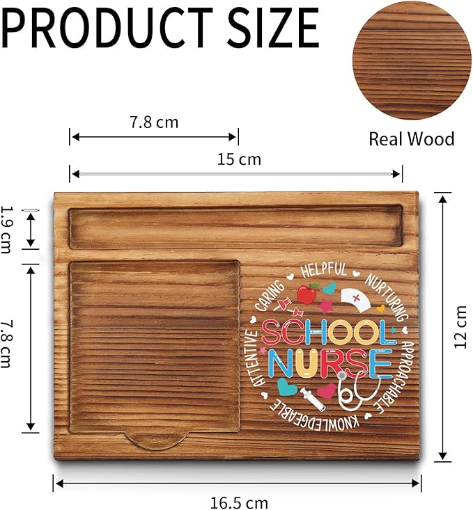 Akeke School Nurse Appreciation Gifts, Self-Stick Note Pad Holders, 6.5 x 4.8 inches, Pink