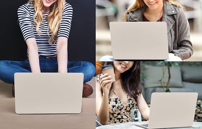 CISSOOK Beige Case for MacBook Pro 13 Inch 2023 2022 2021 2020 Release Model M2 Chip A2338 M1 A2251 A2289 Touch Bar Touch ID, Plastic Hard Shell Case with Keyboard Cover for Pro 13" 2020-2022, Stone