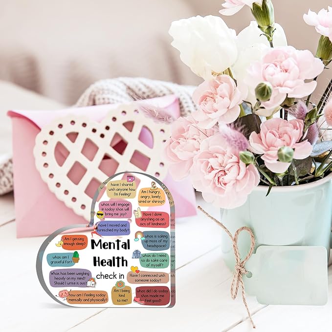 Therapy Office Decor, Mental Health Check In Decorations for School Counselor CBT DBT Therapy Counseling Poster Anxiety Relief Social Psychology Decoration