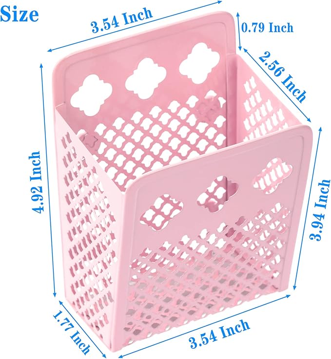 Magnetic Pencil Holder - Magnetic Locker Organizer, 1 Pack Pen Holder Locker Accessories for School and Office (1 Pack Pink)