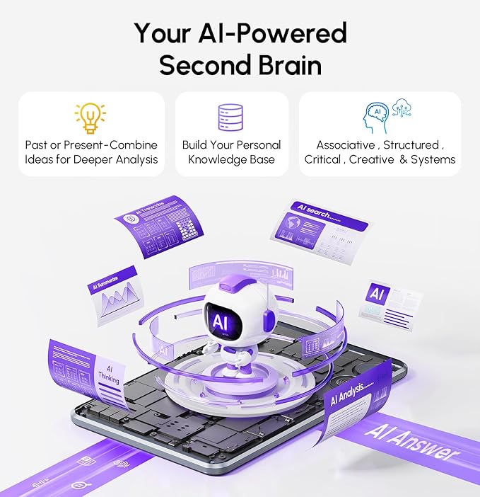AI Voice Recorder, App Control, Transcribe & Summarize with 71 Pro Templates, Deep AI Analysis, Record Anytime Anywhere for Meetings, Work, Lectures, 112 Languages,Grey