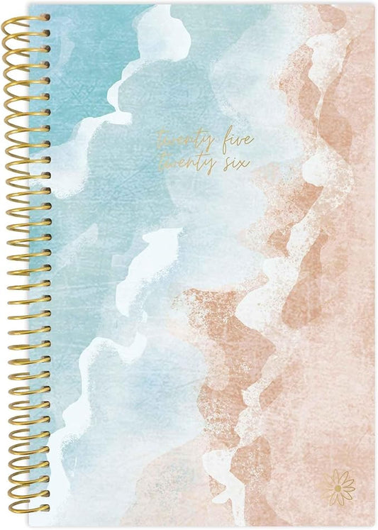 bloom daily planners 2025-2026 Academic Year Pocket Planner (July 2025 - July 2026) - 4” x 6” MINI Weekly Monthly Agenda Organizer & Calendar Book - Ocean Oasis