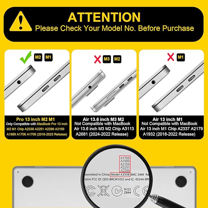 Compatible for MacBook Pro 13 inch Case with Touch Bar M2 M1 Chip 2022-2016 A2338 A2289 A2251 A1706 A1989 A2159, Crystal Plastic Hard Shell Case Keyboard Skin Screen Film Dust Plug, Burgundy