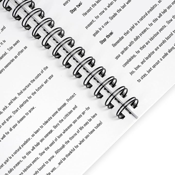 Rayson WR2119BK Wire Binding Spines, 2:1 Pitch Double Loop Binding Wires 3/4 Inch, 21-Loop Wire Ring Pack of 50 with Black