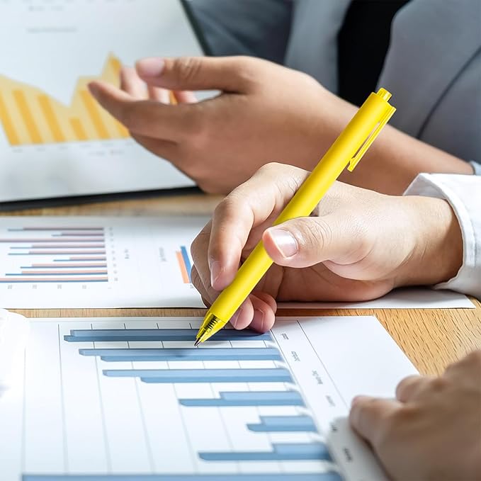 CRYLLIS Pens Bulk, 50Pack Black Pens,Black Ink Ballpoint Pens for Smooth Writing,No Smear,Office Supplies,Back to School Gifts,School Teacher,1.0mm