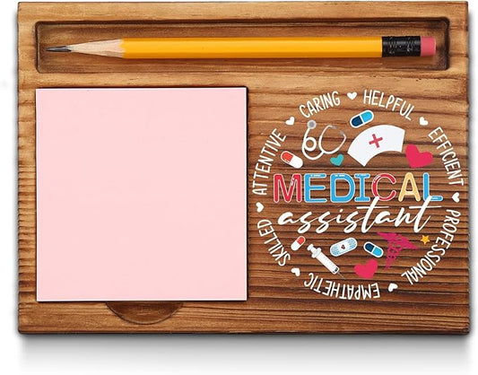 Medical Assistant Appreciation Gifts, Medical Assistant Gifts, Thank You Medical Assistant Gifts, Medical Assistant Office Desk Decor Self-Stick Note Pad Holders GAA4