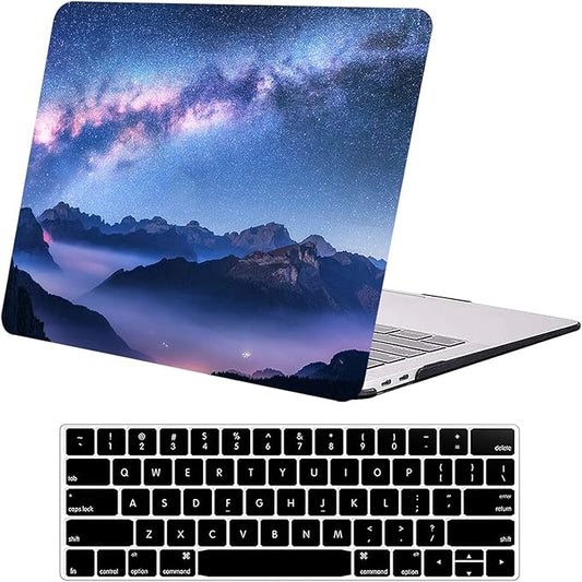 DTangLsm Compatible for M4 MacBook Air 13.6 inch Case 2025 2024-2022 Release M4 A3240 M3 A3113 M2 A2681, Slim Plastic Hard Shell Protective Case&Keyboard Cover for MacBook Air M4 13 inch, Mountains