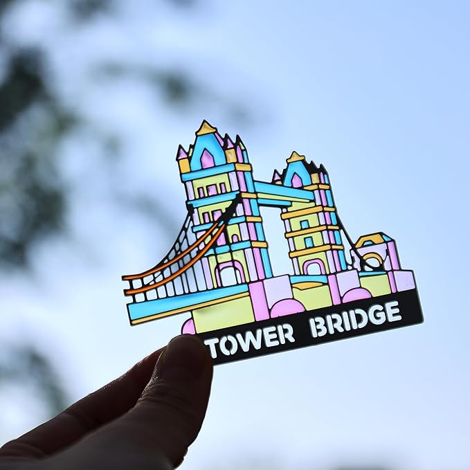 Metal Bookmarks with Transparent Design - Tower Bridge Book Mark for Readers, Aesthetic Book Markers for Kids, Teens, Teachers, Students, Gifts for Book Lovers, Writers, Reading Women & Men