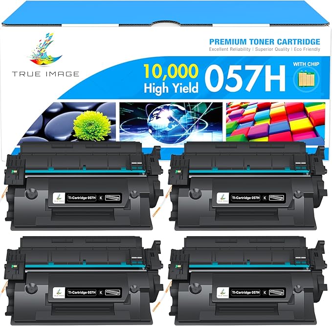 057H Toner Cartridges 4 Pack Compatible Replacement for Canon 057H 057 CRG-057H High Yield Toner for ImageCLASS MF445dw MF455dw LBP226dw MF448dw LBP227dw LBP228dw MF449dw MF445 Laser Printer Ink
