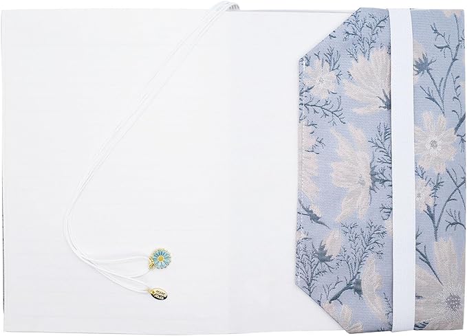 BLBMH Book Covers for Paperbacks Fit for 5.5x8.5 inch Adjustable BookCover for Women Soft Cloth Protector for Notebook Journal Book Lovers Gifts - Daisy 8.5in