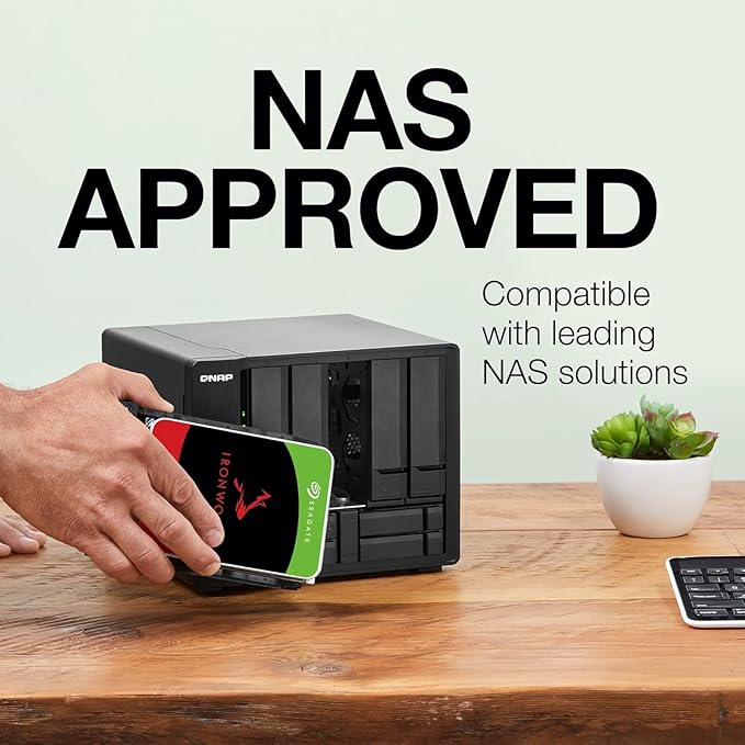 Seagate IronWolf 8TB NAS Internal Hard Drive HDD – 3.5 Inch SATA 6Gb/s 7200 RPM 256MB Cache for RAID Network Attached Storage – Frustration Free Packaging (ST8000VNZ04/N004)