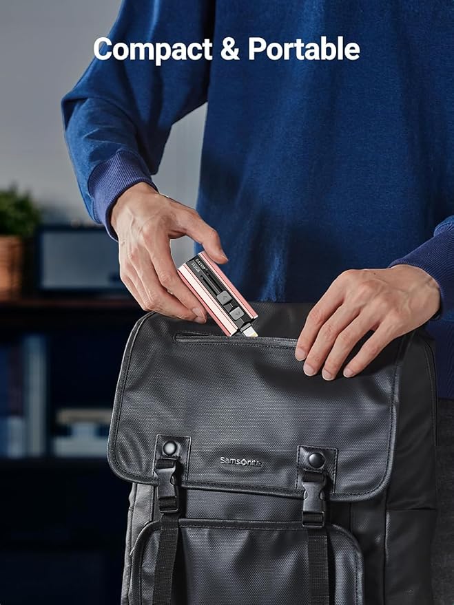 512GB Flash Drive Intended for Phone Tablet Androidphone and Computers, 4 in 1 Photo Stick for Phone Memory Storage Easily Backup Photos Videos, Plug and Play, No App Required (Light Pink)