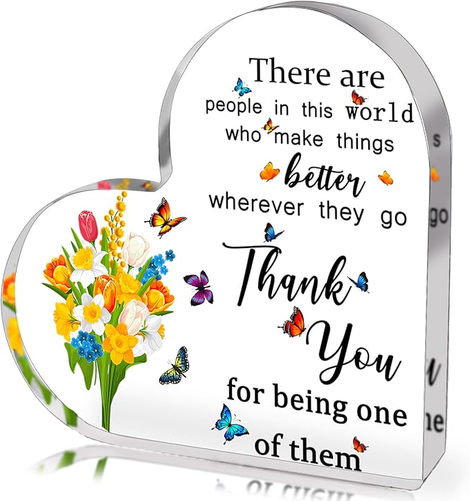 Employee Appreciation Gifts for Women, Thank You Gifts for Teacher Coworkers Boss Inspirational Gifts for Women, Going Away Farewell Retirement Gift, Home Office Desk Decor